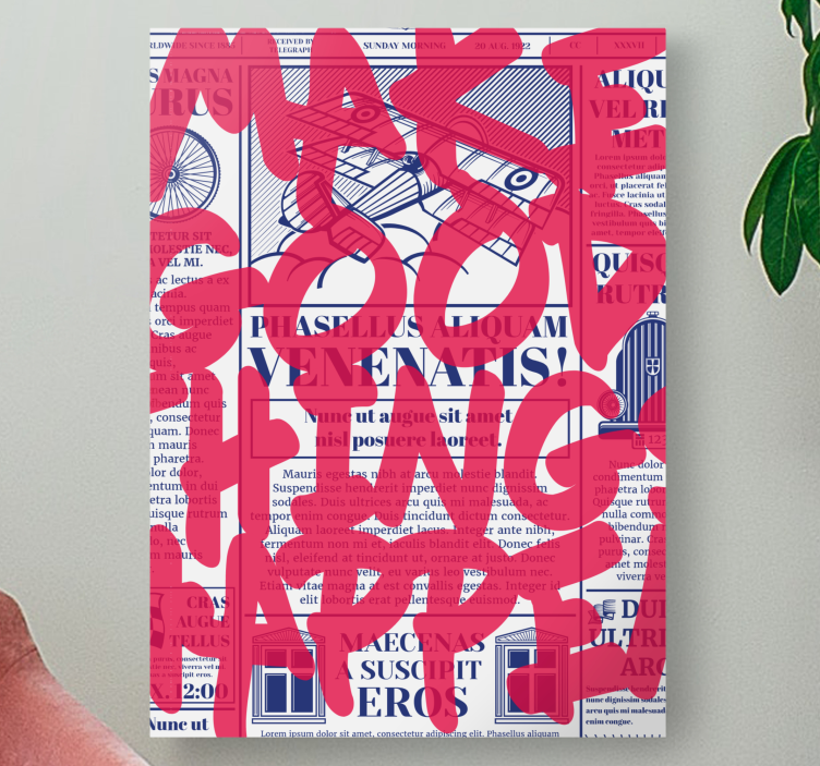 Tableau citation faites de belles choses - TenStickers