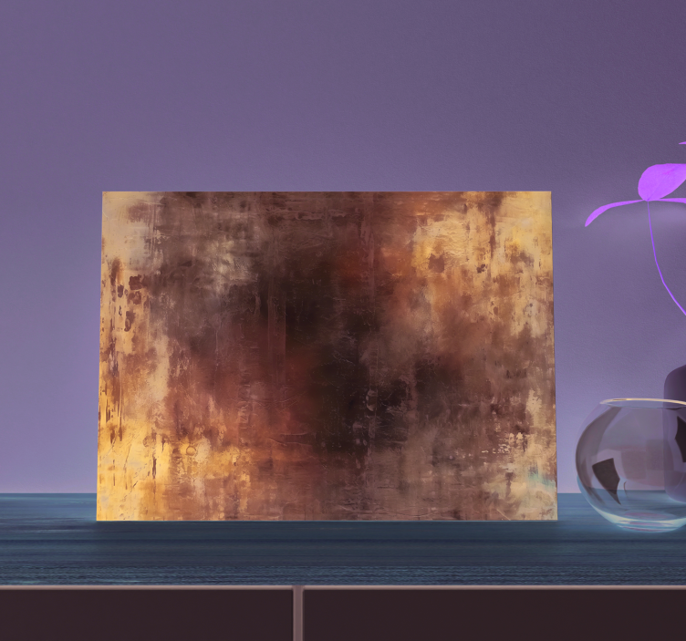 Tableau déco salon peinture abstraite - TenStickers