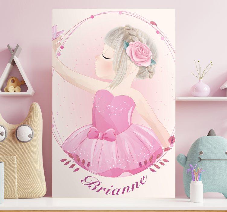 Tableau enfants danseuse ballerine - TenStickers