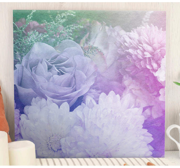 Tableau fleurs et plantes composition florale douce - TenStickers
