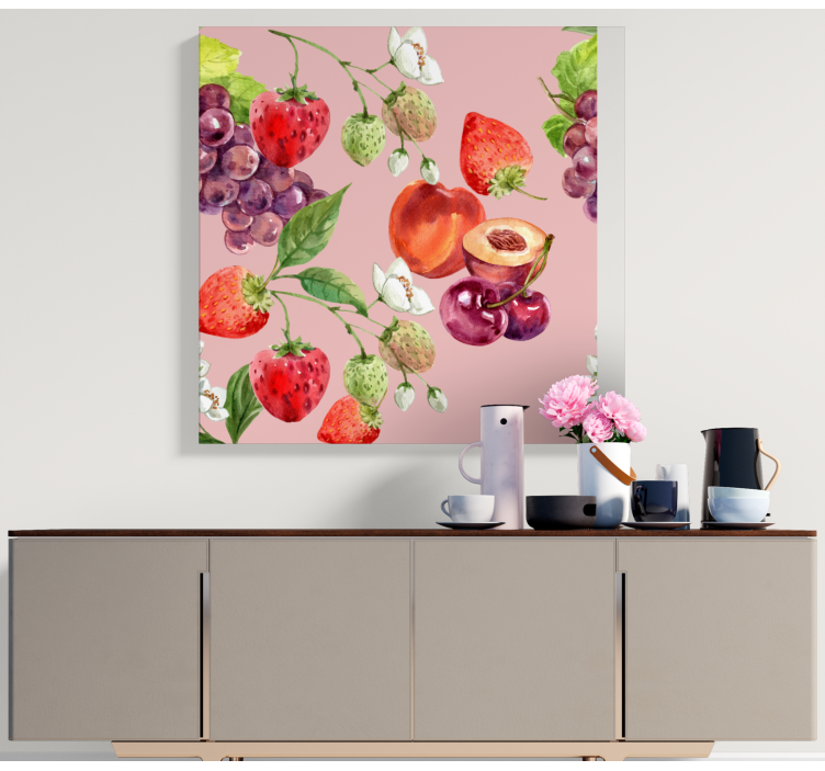 Tableau fruits arrangement de fruits frais - TenStickers