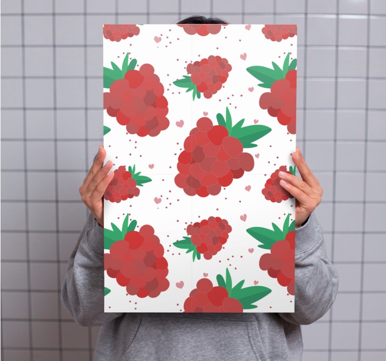 Tableau fruits délice à la framboise - TenStickers