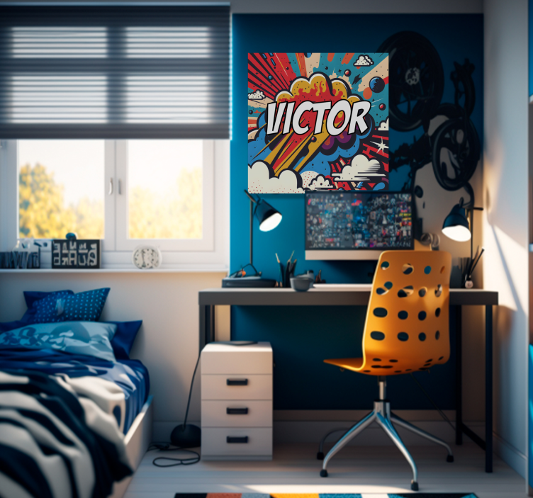 Tableau motif Pop Art personnalisable - TenStickers