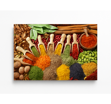 Tableau cuisine conception d'épices réalistes - TenStickers