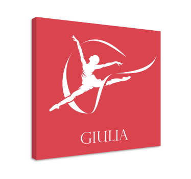Tableau danseuses silhouette élégante de danseuse de ballet - TenStickers