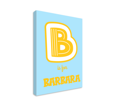 Tableau personnalisé texte Alphabet des initiales et des noms - TenStickers