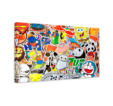 Tableau pour enfant Personnages de dessins animés - TenStickers