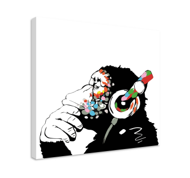 Tableau thème musique Mono banksy música - TenStickers