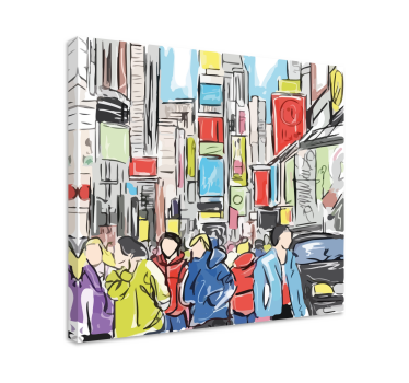 Tableau décoratif Personas moderno de nueva york - TenStickers