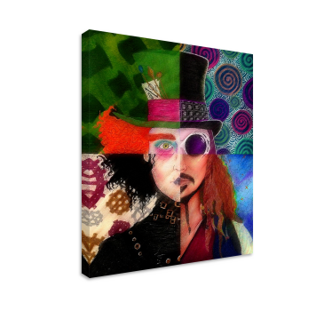 Tableau avec personnage Personajes johnny depp - TenStickers