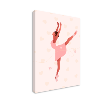 Tableau danse Bailarinas con corazones - TenStickers