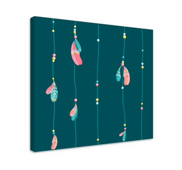 Tableau plumes design décoratif de plumes - TenStickers