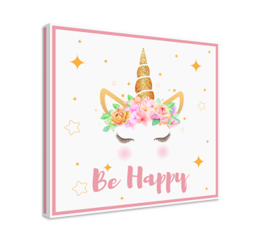  tableau Phrase de licornes être heureux - TenStickers
