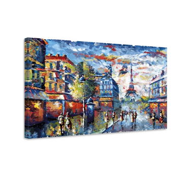 Tableau villes et pays scène urbaine parisienne - TenStickers