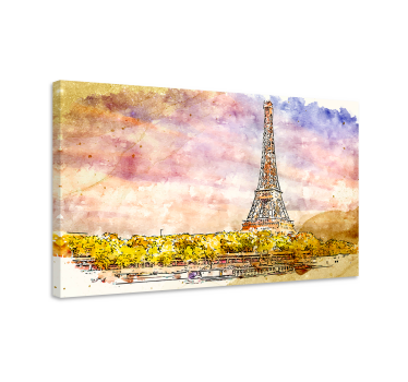 Tableau villes et pays scène de la tour eiffel - TenStickers
