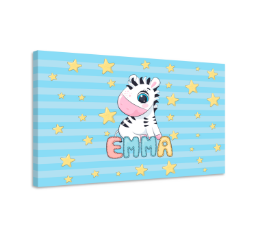 Tableau cerfs figurine zèbre adorable - TenStickers