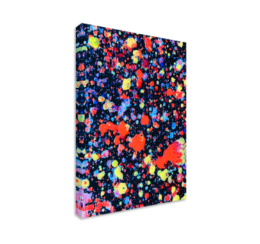 Tableau abstrait motif éclaboussures colorées - TenStickers