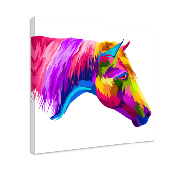 Tableau de chevaux Cheval multicolore - TenStickers