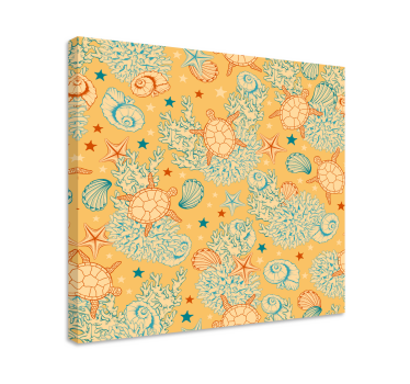 Tableau mer motif tortues marines - TenStickers