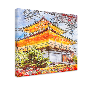 Tableau décoratif Arbres en fleurs japonais - TenStickers