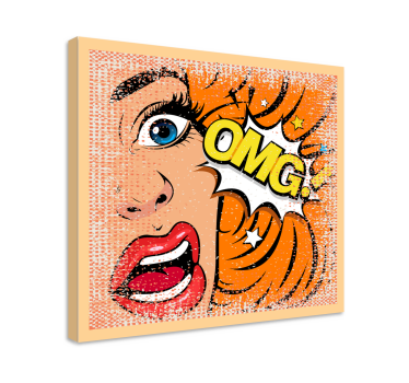 Tableau vintage icône de réaction émotionnelle - TenStickers