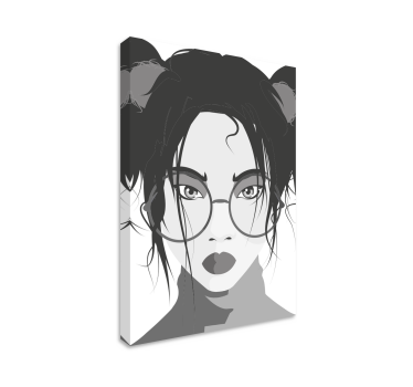 Tableau personnage femme jeune et Élégante - TenStickers