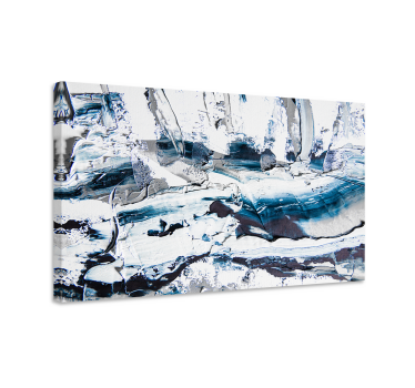 Tableau abstrait couches monochromes texturées - TenStickers
