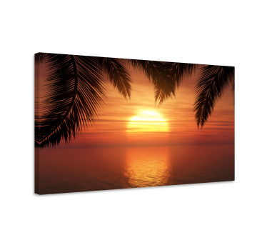 Tableau paysages crépuscule au-dessus de la mer - TenStickers