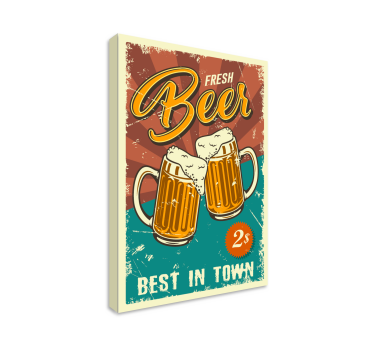 Tableau sports publicité bière fraîche - TenStickers