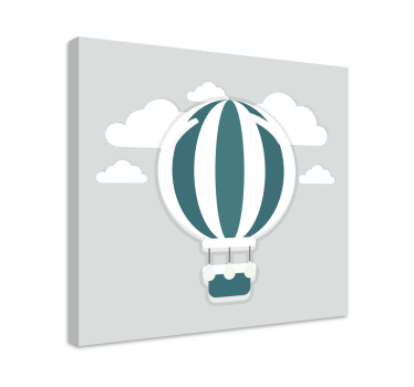 Tableau chambre enfant montgolfière - TenStickers