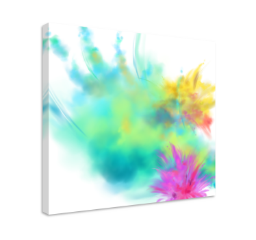 Tableau fleurs et plantes tourbillons floraux vibrants - TenStickers