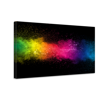 Tableau abstrait éclaboussure multicolore - TenStickers