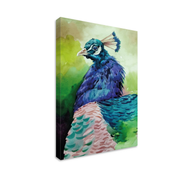 Tableau oiseaux portrait de paon majestueux - TenStickers