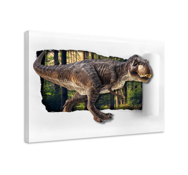 Tableau Dinosaure 3d - TenStickers
