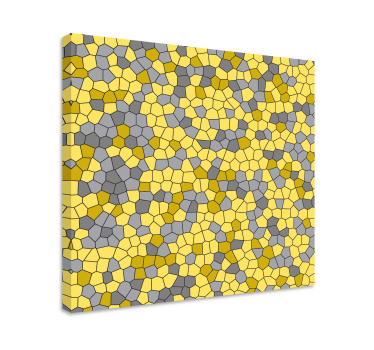 Tableau géométrique motif en nid d'abeille - TenStickers