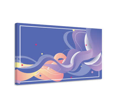 Tableau moderne formes abstraites fluides - TenStickers