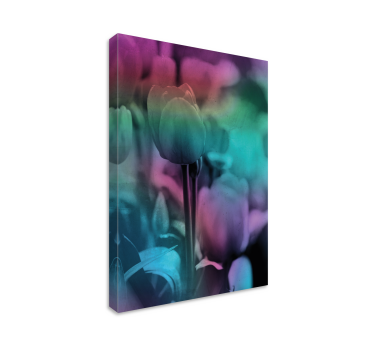 Tableau fleurs et plantes silhouette florale douce - TenStickers