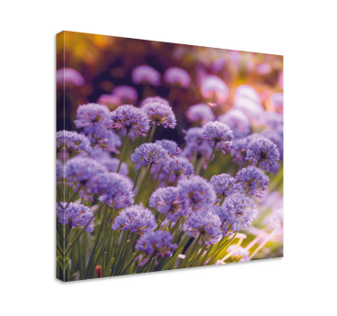 Tableau fleurs et plantes éclosions violettes vibrantes - TenStickers
