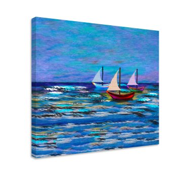 Tableau paysage mer Résumé de régate - TenStickers