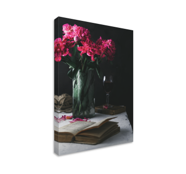 Tableau décoratif Verre à vin et vase - TenStickers