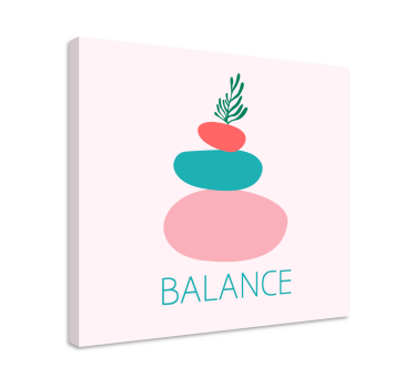 Tableau ornemental empilement de pierres équilibrées - TenStickers