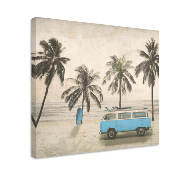 Tableau personnalisé combi surf vintage - TenStickers