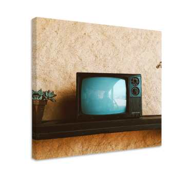 Tableau vintage Écran de télévision rétro - TenStickers