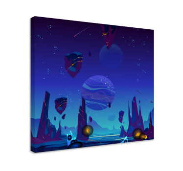 Tableau enfants scène d'aventure cosmique - TenStickers