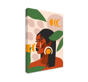 Tableau personnage portrait de femme stylée - TenStickers