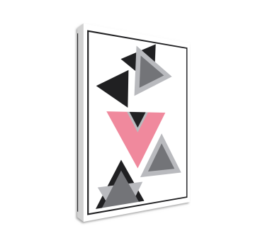 Tableau géométrique arrangement de triangles abstraits - TenStickers