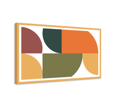 Tableau moderne composition de forme géométrique - TenStickers