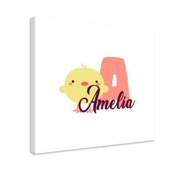 Tableau bébé design poussin mignon - TenStickers