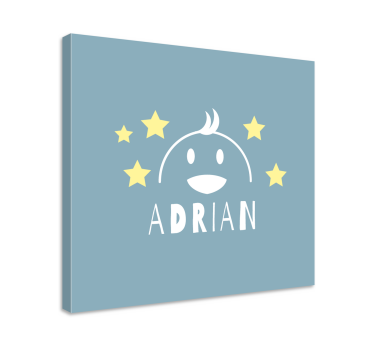 Tableau enfants visage de personnage joyeux - TenStickers