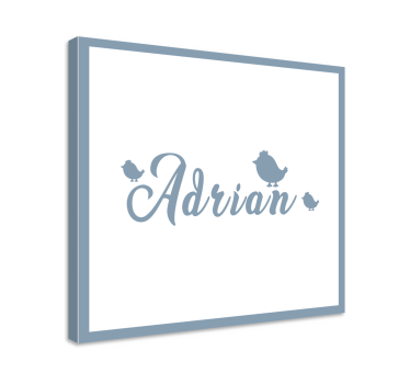 Tableau abc Œuvre d'art personnalisée avec nom - TenStickers
